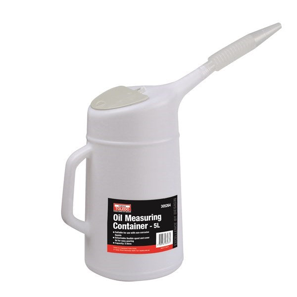 Oil Measuring Container Clip Lid - 5L