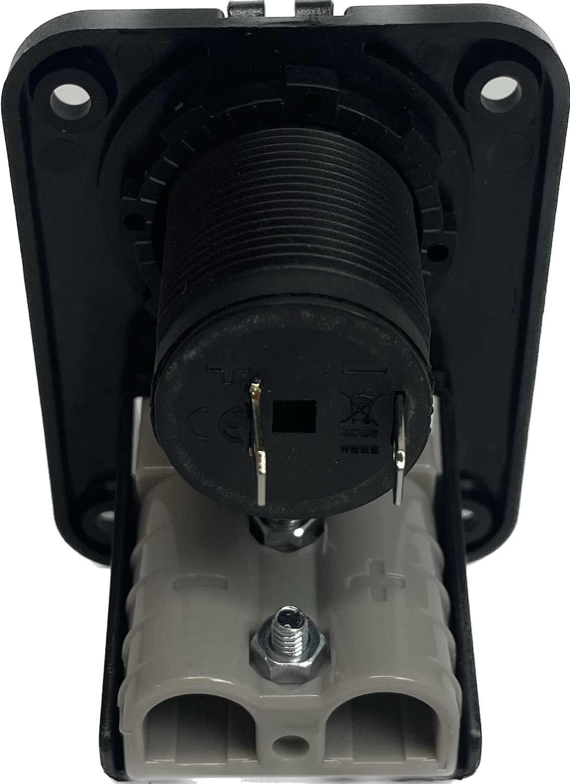 Single Anderson Plug Flushmount Panel Plus Ciga Socket