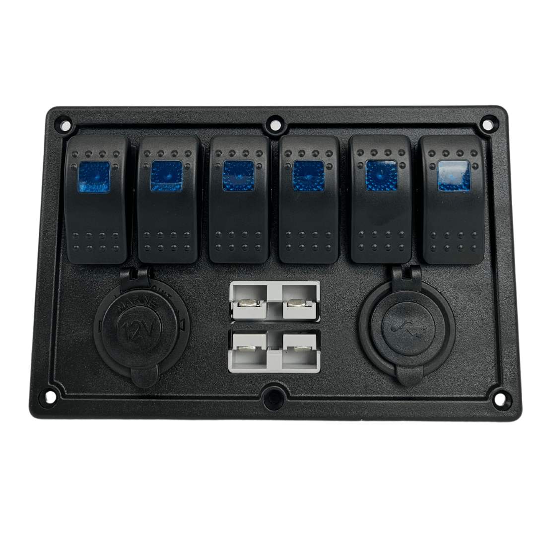 BAINTECH 6-WAY SWITCH PANEL – Dual Anderson/USB/Ciga