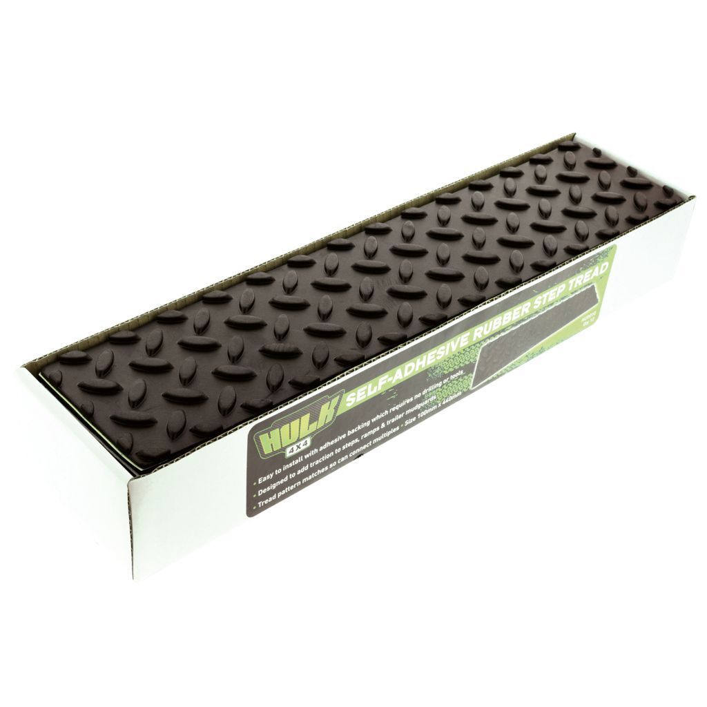 SINGLE SELF-ADHESIVE RUBBER STEP TREAD 100mm x 440mm