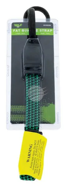 FAT BUNGEE 60CM GREEN 19MM WIDE NON SCRATCH HOOK