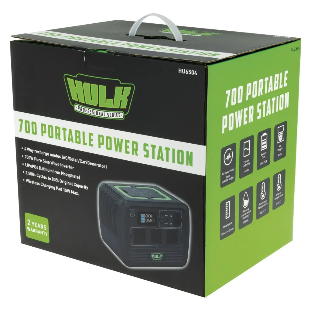 PS700 PORTABLE POWER STATION W/700W PURE SINE WAVE INVERTER