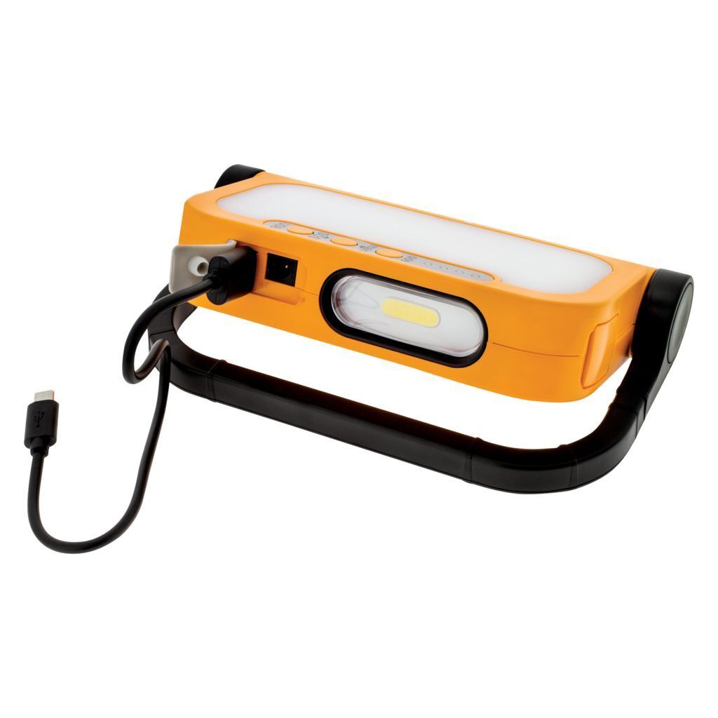 RECHARGEABLE LED TORCH & FLOOD LIGHT 560Lmns MAIN 280 Lumens
