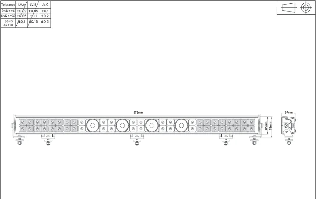 LASER LED DRIVING LMP LIGHTBAR COMBO BEAM 9-36V 272W 20,000