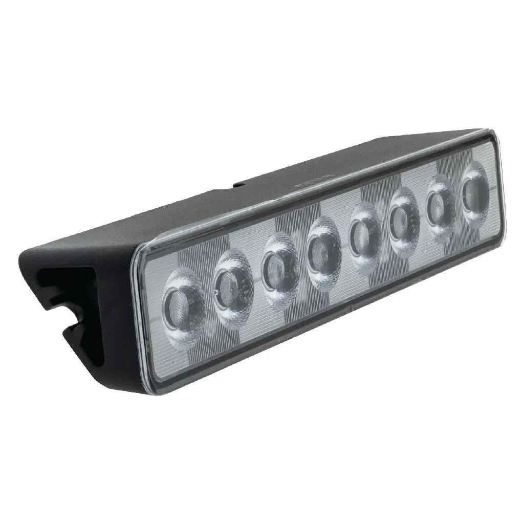 LED ANGLED WORKLAMP FLOOD BEAM 70 Deg 9-36V 48W 8 LEDs BLACK
