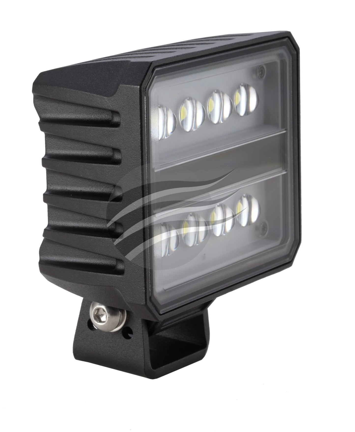 LED RECTGL WORKLAMP FLOOD BEAM 80 Deg 9-36V 40W 8 LEDs BLK