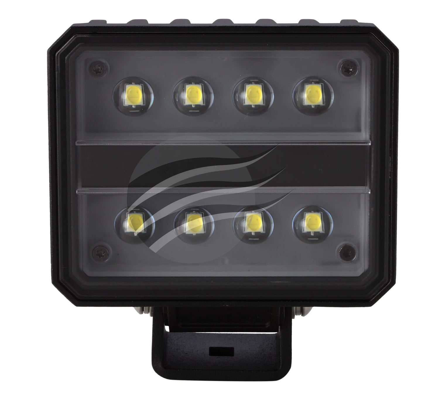 LED RECTGL WORKLAMP FLOOD BEAM 80 Deg 9-36V 40W 8 LEDs BLK