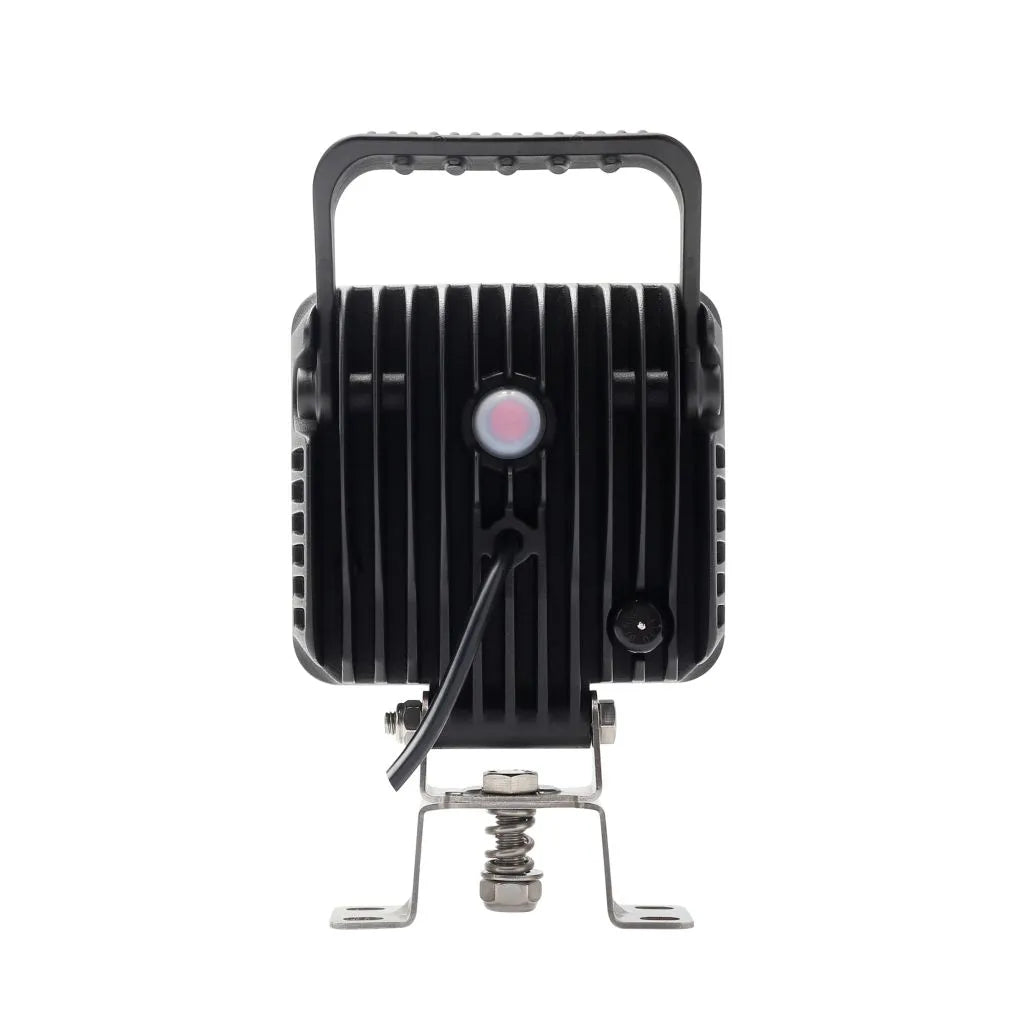 LED SQUARE WORKLAMP SPOT BEAM W/HANDLE & SWTCH 9 - 36V 54W 9