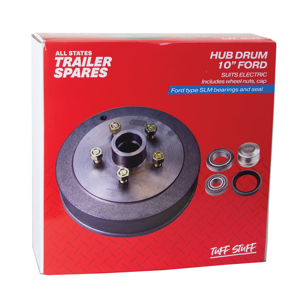 Ford 10inch Hub Drum SLM Bearings Seal & Cap