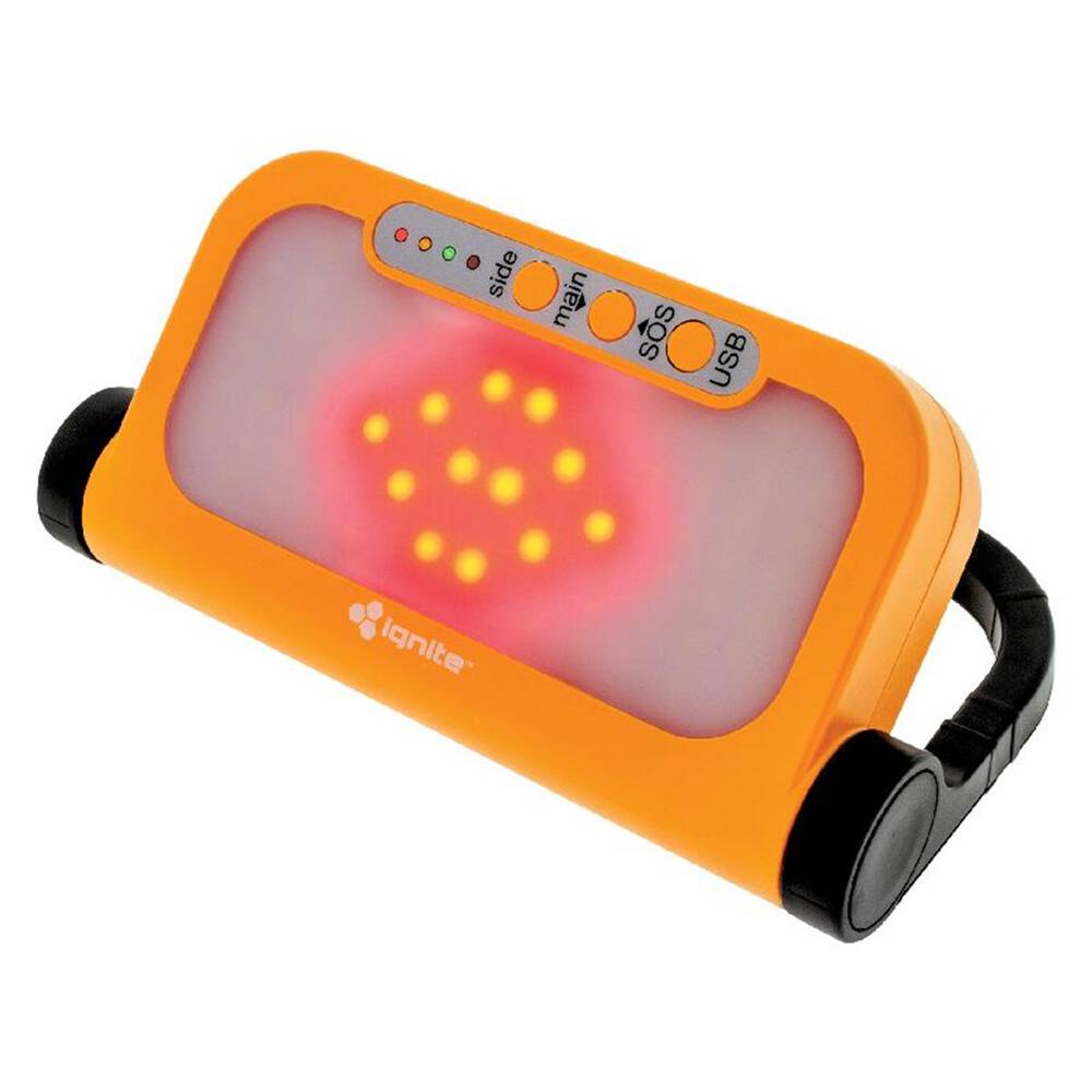 RECHARGEABLE LED TORCH & FLOOD LIGHT 560Lmns MAIN 280 Lumens