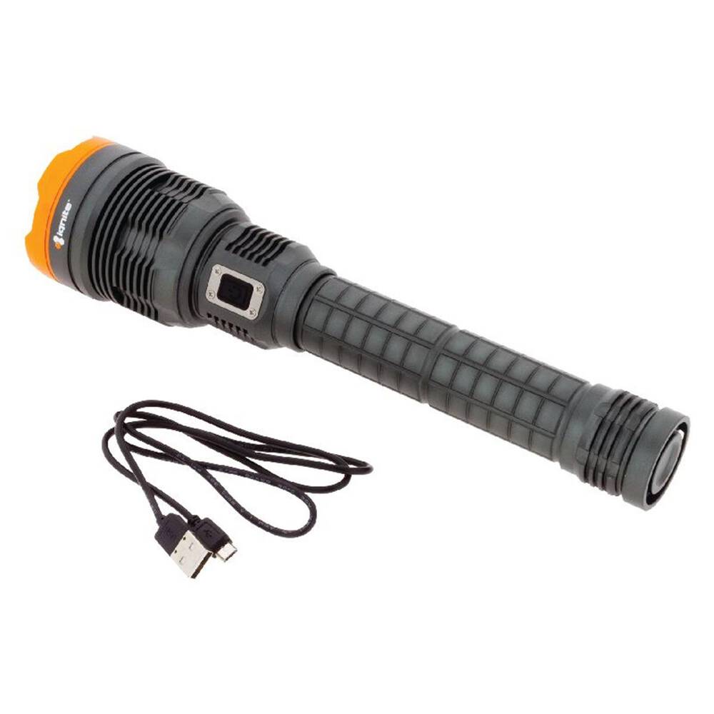 RECHARGEABLE LED HEAVY DUTY LARGE TORCH 8000 LUMENS IPX4