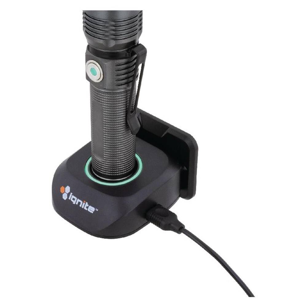 RECHARGEABLE LED TORCH WITH CHARGING STAND 600 LUMENS