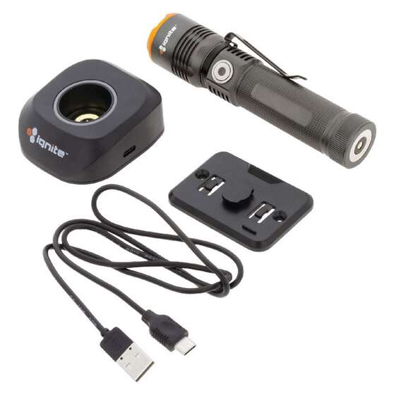 RECHARGEABLE LED TORCH WITH CHARGING STAND 600 LUMENS
