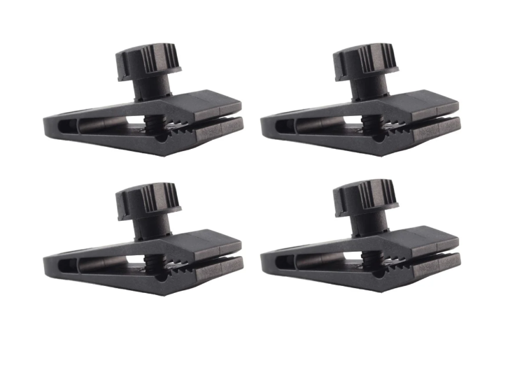 Camping Clamps 4Pc Black