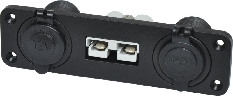 Anderson 12v Accessory Socket & Dual USB Panel 50Amp