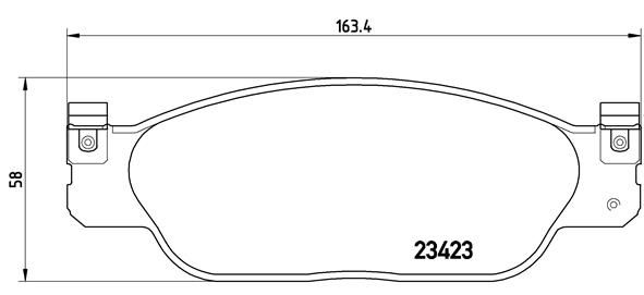 BREMBO BRAKE PAD - ford/jag front