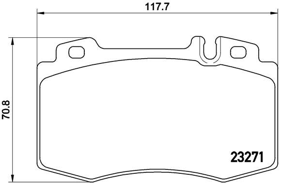 BREMBO BRAKE PAD - MERCEDS BENZ