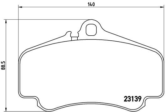 BREMBO BRAKE PAD - PORSCHE FRONT