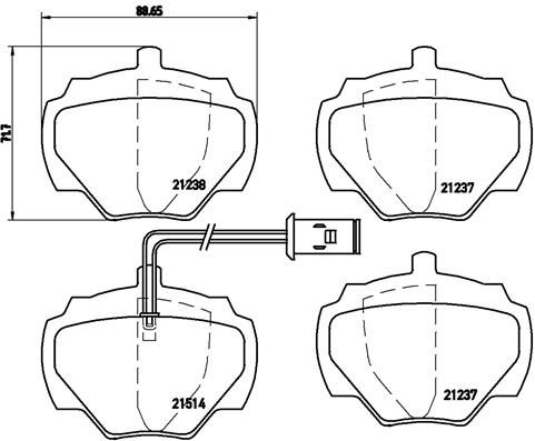 BREMBO BRAKE PAD - LANDROVER REAR