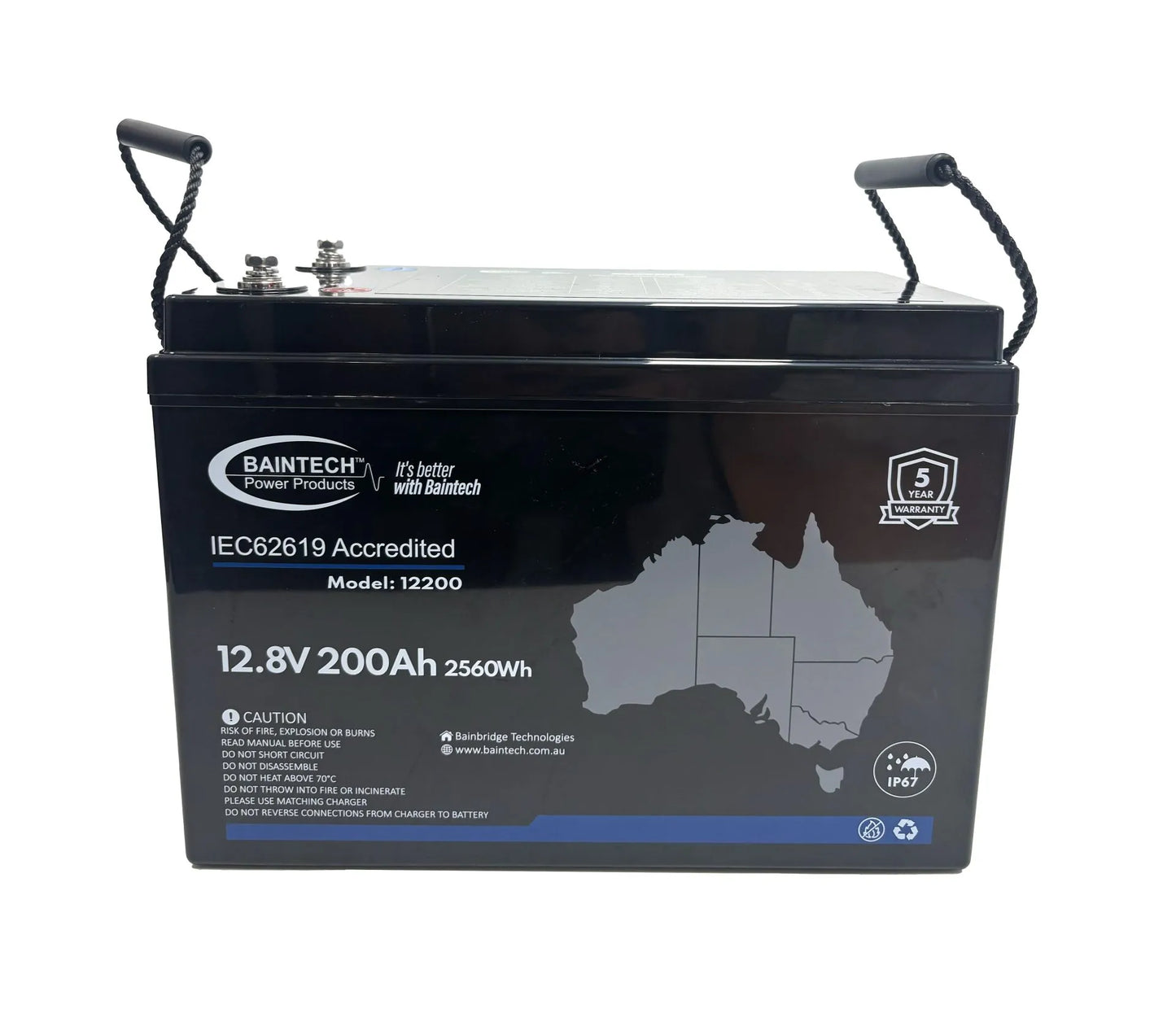 Baintech Elite Lithium Battery 12V 200AH Bluetooth Continuous BMS