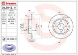 BREMBO BRAKE DISC - MAZDA/SUZUKI REAR