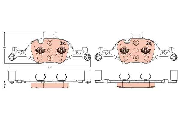 TRW BRAKE PAD - GDB2213 BMW 230i 2022-on Front Axle