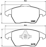 BREMBO BRAKE PAD - audi/vw/cit/pug FRONT