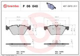 BREMBO BRAKE PAD - BMW FRONT