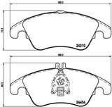 BREMBO BRAKE PAD - MERCEDES BENZ FRONT