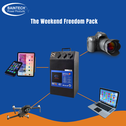 Baintech Lithium Battery With Power Top 12V 80Ah & 10A Lithium Charger