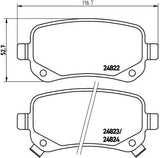 BREMBO BRAKE PAD - REAR