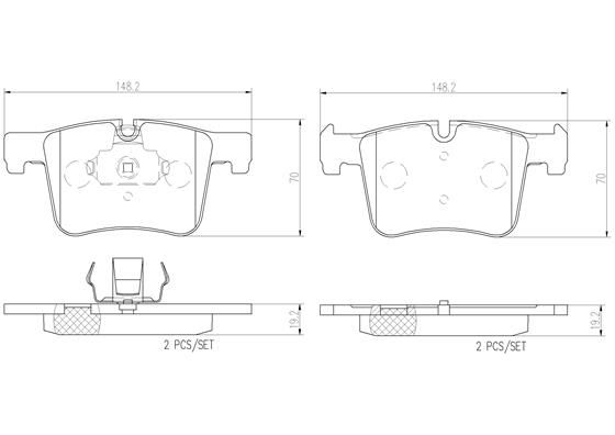 BREMBO BRAKE PAD - BMW FRONT