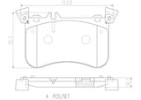 BREMBO BRAKE PAD - Mercedes Benz