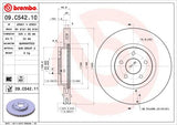 BREMBO BRAKE DISC - FORD FRONT 320mm