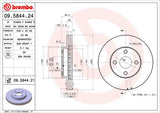 BREMBO BRAKE DISC - TOYOTA FRONT