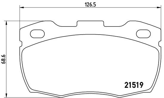 BREMBO BRAKE PAD - ROVER FRONT