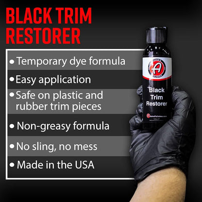 Adam's Black Trim Restorer - 4oz