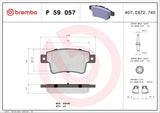 BREMBO BRAKE PAD - opel rear