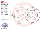 BREMBO BRAKE DISC - TOYOTA REAR 269mm