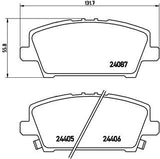 BREMBO BRAKE PAD - front honda