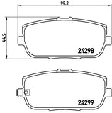 BREMBO BRAKE PAD - mazda/fiat REAR