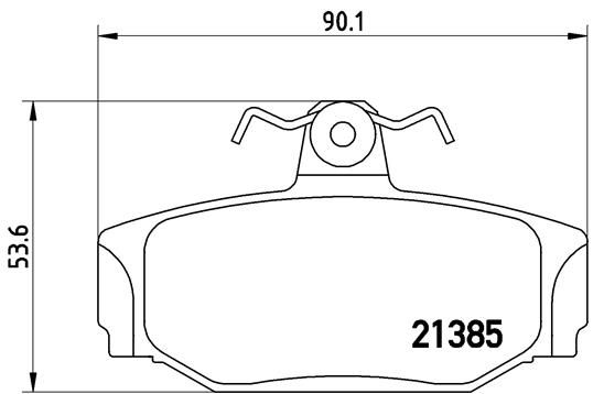 BREMBO BRAKE PAD - VOLVO REAR