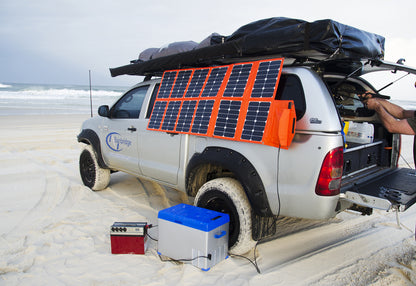 Baintech Foldable Solar Blanket 180W - Orange With Pwm