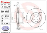 BREMBO BRAKE DISC - Mercedes Benz front 304mm