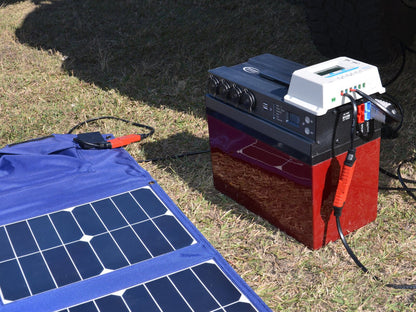 Baintech Foldable Solar Blanket 120W - Blue With Pwm