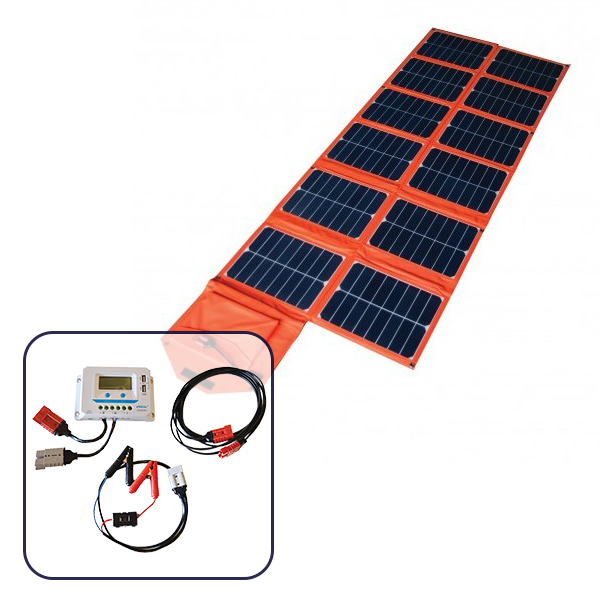 Baintech Foldable Solar Blanket 180W - Orange With Pwm