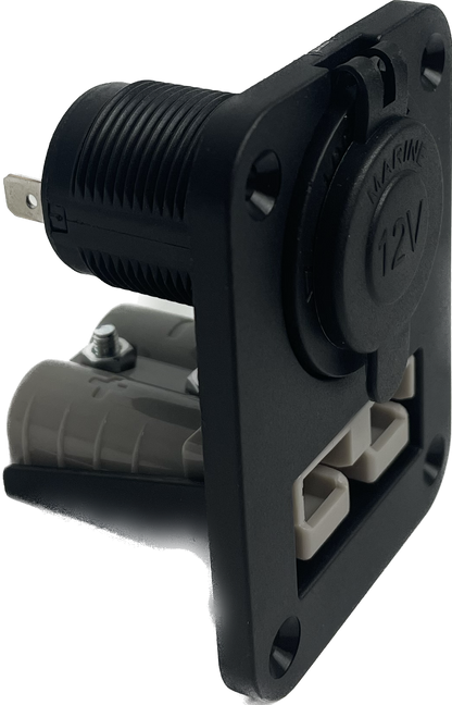 Single Anderson Plug Flushmount Panel Plus Ciga Socket