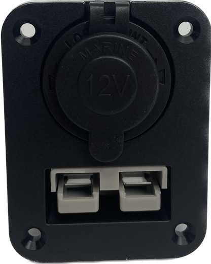 Single Anderson Plug Flushmount Panel Plus Ciga Socket