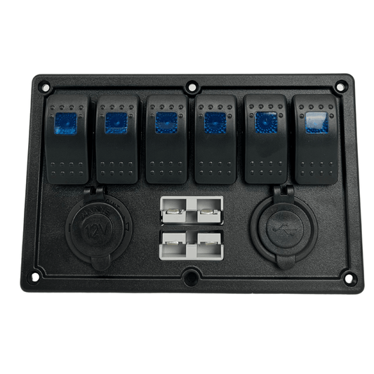 BAINTECH 6-WAY SWITCH PANEL – Dual Anderson/USB/Ciga