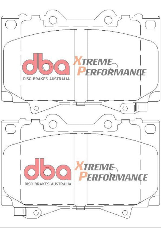 DBA XP PERFORMANCE BRAKE PADS [ Lexus & Toyota 1996-on F ] R90 Approved